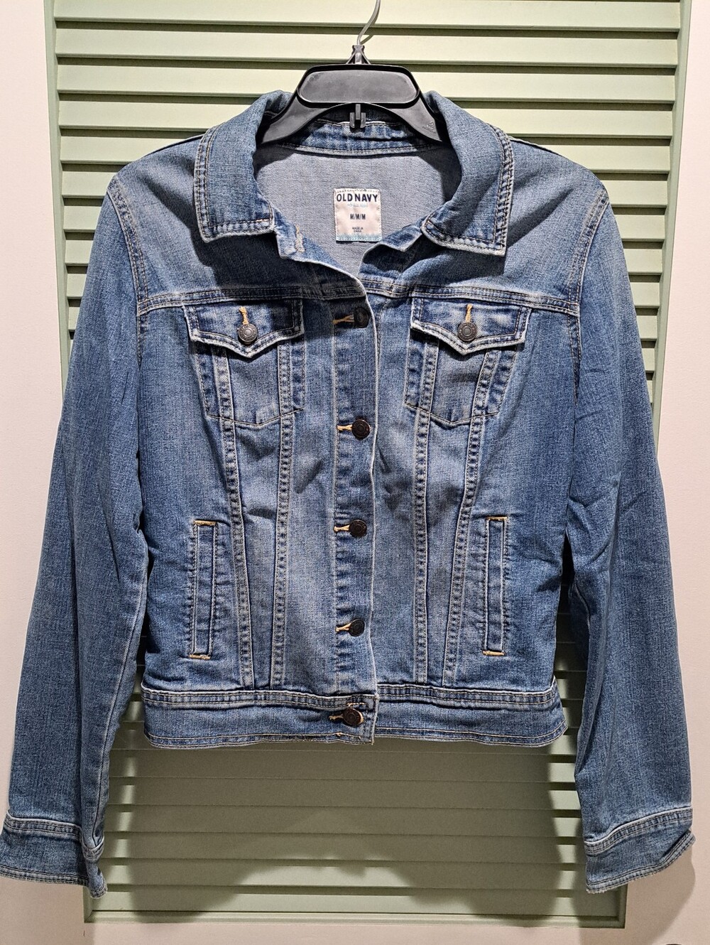 Old Navy Stretch Denim Jacket, Blue Denim, M, EUC
